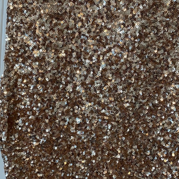 SUZY SHIER women’s gold sequin top x-small - Picture 4 of 6